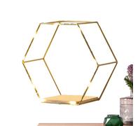 Générique Étagère Murale en nid d'abeille - étagère hexagone avec lumières LED | Moderne pour Les Chambres, Salon, Cuisine, Salle de Bain | décorative pour la Maison, décoration Murale ES
