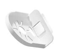 Générique Étagère Murale Flottante sans Perçage pour Caméra et Moniteur Mini-Étagère Ronde Blanche en Matériau Léger et Résistant Support Adhésif Transparent pour Salle de Bain et Bureau