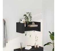 Générique Étagère Murale Noir 70,5x35x30,5 cm Bois d'ingénierie,Étagères,Étagères murales & corniches-848452