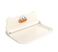 Générique Étagère Murale Pliable sans Perçage, Support Autocollant en Plastique pour Salle de Bain, Cuisine ou Chambre, Rangement Gain de Place pour Téléphone et Petits Objets (Set of 1)