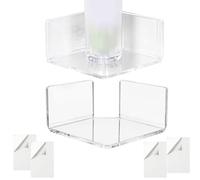 Générique Étagère Murale pour caméra | 2 Pièces Petit Support Mural Adhésif,Étagère pour Caméra,pour Moniteur, Enceinte, Salle De Bain, Chambre Bébé, Salon, Chambre, Cuisine,