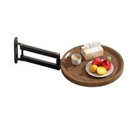 Générique Étagère Murale pour Canapé - Fer Bois 30x3cm | Plateau Rétractable | Support Pliant pour Pièce À Vivre Espace De Travail Chevet Service D'Encas Et Utilisation Domestique Quotidienne