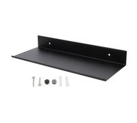Générique Étagère Murale Rectangulaire Noire, Aluminium Spatial, Rangement | Montage Mural, Résistante à Rouille, Entretien Facile, pour Salle de Bain et Placards, Accessoires en Acier Inoxydable