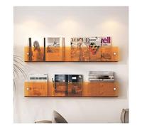 Générique Étagère MuraleÉtagère Murale en Acrylique Transparent, présentoir d'installation Invisible adapté au Salon, Chambre à Coucher, Salle d'étude, 2 pièces (Couleur : Style1, Taille : 40 cm/15,7