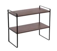 Générique Étagère Organisatrice De Bureau - Présentoir Moderne À 2 Niveaux - Étagère Organisateur Robuste pour Dessus de Bureau | pour Maison Chambre Salle de Lecture Décoratif et Jardinière