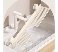 Générique Étagère Plateau Organisateur De Salle De Bain Organisateur D'évier De Cuisine Rangement Au-Dessus De L'évier Organisateur 50-80 cm (Crème,70cm/27.5in)