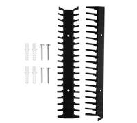 Générique Étagère pour Jeux Vidéo - Lot de 2 Etagères Murales Métalliques Robustes | Support de Rangement de Disques - Maison Salon Cuisine Chambre Bureau Bar Coin Cinéma Édition