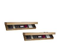 Générique étagère Secrète,Meuble Plus Tiroir Secret Compartiment Flottante avec ccaché, Solution de Rangement à, for Salon ou Bureau(Wood,2PCS)