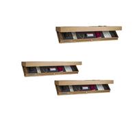 Générique étagère Secrète,Meuble Plus Tiroir Secret Compartiment Flottante avec ccaché, Solution de Rangement à, for Salon ou Bureau(Wood,3PCS)