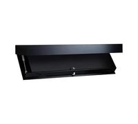 Générique étagère Secrète,Meuble Plus Tiroir Secret Étagère 15,74 × 2,83 Pouces avec Compartiment Flottante dissimulée, Solution de Rangement Murale(Black)