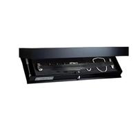 Générique étagère Secrète,Meuble Plus Tiroir Secret Étagère Flottante dissimulée, Solution de Rangement Murale, idéale for Le Salon ou Bureau(Black)