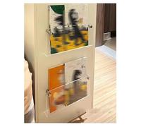 Générique Étagère suspendue en acrylique, support de rangement de littérature, porte-revues, support mural for brochures, bureaux, chambres à coucher, salles d'exposition(No drilling,40x15x4.5 cm)