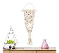 Générique Étagère Suspendue pour aériennes - Support Boho Rustique, Construction en Bambou, Plateau de jardinière incurvé, Support de Montage Facile | Décor extérieur Compact fiable et sécurisé de