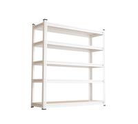 Générique Étagères à Grande Tenue| Etagère à emboîter, Montage sans Outils| Rayonnages Charges Lourdes| Rayonnage Magasin & Garage| Étagère d'atelier modulable,Blanc,47.2x16x71''