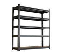 Générique Étagères à Grande Tenue| Etagère à emboîter, Montage sans Outils| Rayonnages Charges Lourdes| Rayonnage Magasin & Garage| Étagère d'atelier modulable,Noir,47.2x16x71''