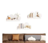 Générique Étagères Cloud - 3 pièces Mignon Organisateur Peu encombrant, étagère Flottante, Support de Rangement Mural pour pour d'enfant | d'enfant Salle de Jeux Salon Décoration