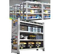 Générique Étagères de Rangement de 2866 LB, étagères de Garage Lourdes de 78 po de Hauteur avec Organisateur de Panneaux perforés, étagères de Garage, étagères industrielles(100x40cm/39.4x15.7in)