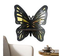 Générique Étagères Flottantes d'angle | Étagères Murables Mignonnes en Forme de Papillon | Support Rétro en Bois pour Chambre, Séjour, Cuisine, Garage Et Organisation