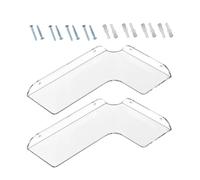 Générique Étagères Flottantes pour Mur,2 Pièces Tablettes d'angle pour Affichage Clair,Étagères de Salle de Bain en Acrylique Murale - pour Salle De Bain Cuisine Chambre Bureau Appartement Dortoir