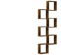 Générique Étagères Murales Cube 6 Pcs Chêne Fumé 30x15x30cm
