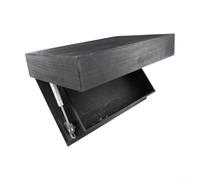 Générique Étagères Murales Dissimulées en Bois, Supports De Rangement Flottants pour Objets De Valeur, Armoires De Rangement Cachées, Adaptées Aux Bureaux à Domicile Et Aux Salons (Black)