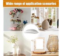 Générique Étagères murales en Acrylique - 2 Pièces Support Mural Courbé,Présentoir d'art Intérieur | pour Photos Œuvres d'art Trophées Chambre d'enfant Cuisine Salle De Bain Salon Maquillage