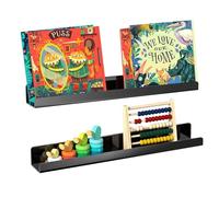 Générique Étagères Murales pour Pièces | Présentoir en Acrylique Transparent - Petite Étagère Flottante Enfant,pour Livres Vinyles Photos Jouets Bureau Salle de Bain Séjour Chambre Chambre Bébé