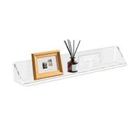 Générique Étagères Murales Transparentes | Organisateur de Rangement - Étagère Flottante Transparente - pour Salle De Bain, Cuisine, Chambre, Décoration, Parfum, Tasse, Album, Maquillage, Objets De