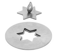 Générique Éteignoir à Bougie en Acier Inoxydable Grand Modèle Hexagonal Outil Coupe-Vent pour Éteindre Mèche Accessoire Anti-Projection de Cire Usage Maison et Bureau Extincteur de