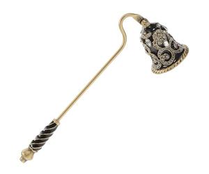 Générique Éteignoir à Bougie Outil Pratique pour Éteindre Bougies Parfumées Accessoire Décoratif et Fonctionnel Design Fleur en Strass en Métal Maison