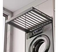 Générique Étendoir à Linge Extensible en Alliage d'aluminium, tiroir à Pantalons rétractable Gain de Place, étendoir dissimulé pour Machine à Laver, Organisateur de Pantalons idéal 44 cm 56 x 61 cm