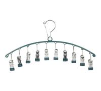 Générique Étendoir à Linge Pinces, 10 Clips, Acier Inoxydable, Bleu | Pp Antirouille, Maintien Ferme pour Séchage à Maison, Usage Toute L'année, pour Lacets et Sous-vêtements