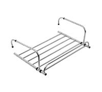 Générique Étendoir à Linge Pliable pour intérieur et extérieur. Corde à Linge réglable en Acier Inoxydable pour Balcon/radiateur/Mur. Corde à Linge Pliable et Durable (sans Plaque Noire, 60 cm).