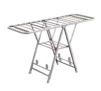 Générique Étendoir à Linge Pliable pour intérieur et extérieur. Étendoir à Linge Pliable en Acier Inoxydable, Gain de Place, pour Grandes quantités de Linge (160 cm).