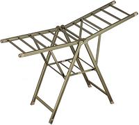 Générique Étendoir à Linge Pliable pour intérieur et extérieur. Étendoir à Linge Robuste en Acier Inoxydable, Pliable, idéal pour Les Serviettes et Le Linge de Maison (Vert, 160 cm / 63 Pouces).