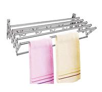 Générique Étendoir à Linge Pliable pour intérieur et extérieur. Étendoir Mural - Séchoir à Linge Pliable et Extensible - Conception Pliable Peu encombrante (80 cm)