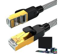 Générique Ethernet Patch Cable - Low Attenuation Ethernet Cable | High-Speed Cat6 Network Cables | 8-Core RJ45 Patch Cord, Anti-Interference, for Home Office Network Router Switch