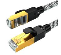 Générique Ethernet Patch Cable - Low Attenuation Ethernet Cable | High-Speed Cat6 Network Cables | 8-Core RJ45 Patch Cord, Anti-Interference, for Home Office Network Router Switch
