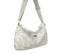 Générique Étiquette De Bagage Anime en toile de coton imprimé personnalisé noir Portefeuille Main Pour Femmes Bandoulière (White, One Size)