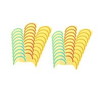 Générique Étiquette indicatrice de jauge 6 feuilles autocollantes PVC étanches 5 CM de diamètre rouge, vert, jaune, installation facile pour surveillance du manomètre