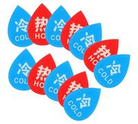 Générique Étiquettes Autocollantes 12pcs pour Robinet en Acrylique Légères et, Signalisation Chaude et Froide pour Évier, pour Supermarché et Extérieur