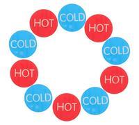 Générique Étiquettes Autocollantes 5 Paires pour Robinet Chaud Froid en Acrylique Installation Facile, Usage Intérieur et Extérieur, pour Restaurant