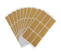 Générique Étiquettes Autocollantes à Gratter Dorées Auto-adhésifs 10 Feuilles en PET Autocollants Rectangulaires Design Compact pour Jeux de Fête et Anniversaires