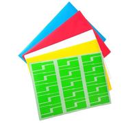 Générique Étiquettes Autocollantes de P Couleur Aléatoire pour Câbles Réseau, Papier Synthétique Déchirure Résistante, Format A4 15 Feuilles, pour Câblage en Usine et