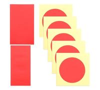 Générique Étiquettes Autocollantes Réfléchissantes pour Manomètre Adhésives Étanches Rouges Diamètre 5 CM Lot de 7 Pièces pour Identification et Sécurité Industrielle