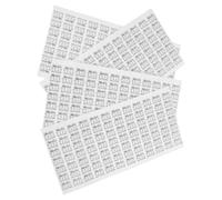 Générique Étiquettes Autocollantes Universelles en Papier Blanc Adhésif Fort 4 Feuilles de Pointure de Chaussures pour Organisation et Stockage Facile