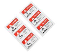 Générique Étiquettes D'avertissement Chocs Électriques 6pcs en Papier Synthétique Pp, Autocollants Pratiques et Visibles pour Entrepôts et Centres Communautaires