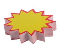 Générique Étiquettes de Prix Autocollantes Réinscriptibles 200 Pièces, Papier Fluorescent, Dimensions 3,2 X 4,3 Pouces, Adaptées aux Commerces et Vitrines