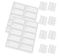 Générique Étiquettes pour Conserves Rectangulaires 60X30 MM Autocollantes Imperméables et Faciles à Décoller 50 Feuilles de 10 Étiquettes pour Bocaux Boîtes Alimentaires et Dates de