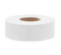 Générique Étiquettes Rondes Autocollantes Blanches pour Pots Bureau et Maison Autocollants Faciles à Décoller pour Organisation Précise et Étiquetage Quotidien
